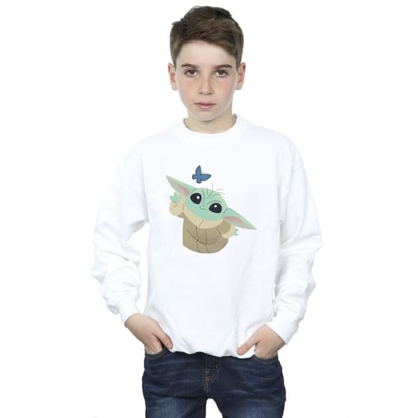 Star Wars Boys The Mandalorian Butterfly Catching Sweatshirt