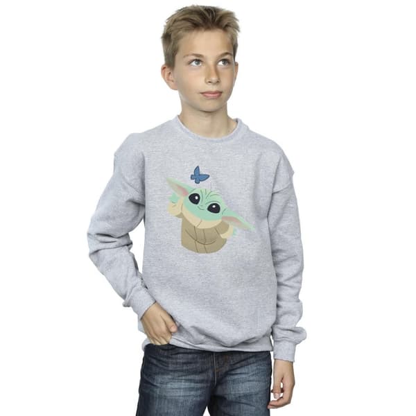 Star Wars Boys The Mandalorian Butterfly Catching Sweatshirt