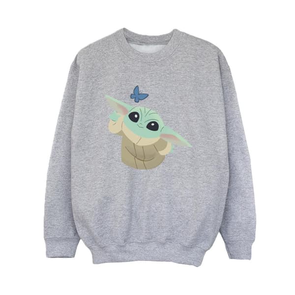 Star Wars Boys The Mandalorian Butterfly Catching Sweatshirt