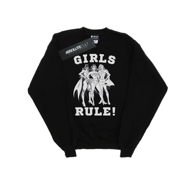 DC Comics Mens Justice League Girls Rule Sweatshirt
