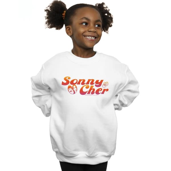 Sonny & Cher Sweatshirt med gradientlogotyp för flickor