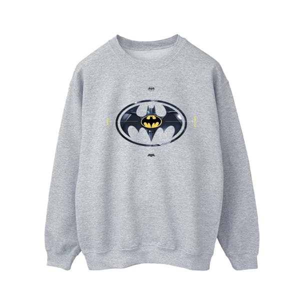 DC Comics The Flash Batman Metal Logo - Sweatshirt för herrar Sports Grey M