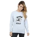 Miniatyrbilde 2 av 3: Disney Womens/Ladies Mickey Mouse #Crazy Sweatshirt