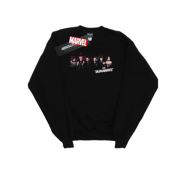 Marvel Girls Runaways Lineup Sweatshirt Black 7-8 Years
