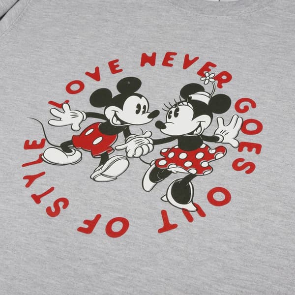 Disney Womens/Ladies Love Never Goes Out Of Style Crew Neck Sweatshirt