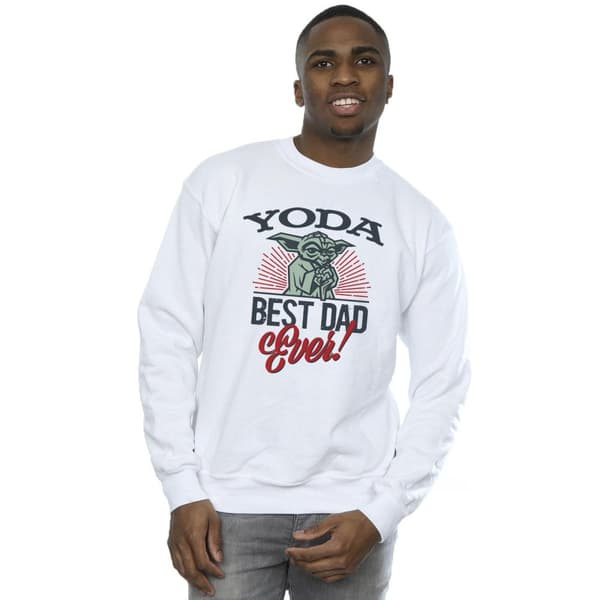 Star Wars Mens Mandalorian Yoda Dad Sweatshirt