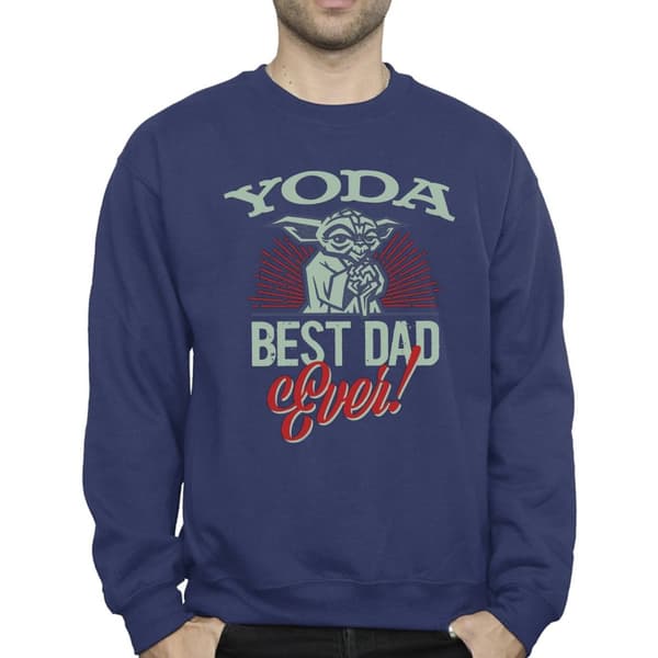 Star Wars Mens Mandalorian Yoda Dad Sweatshirt