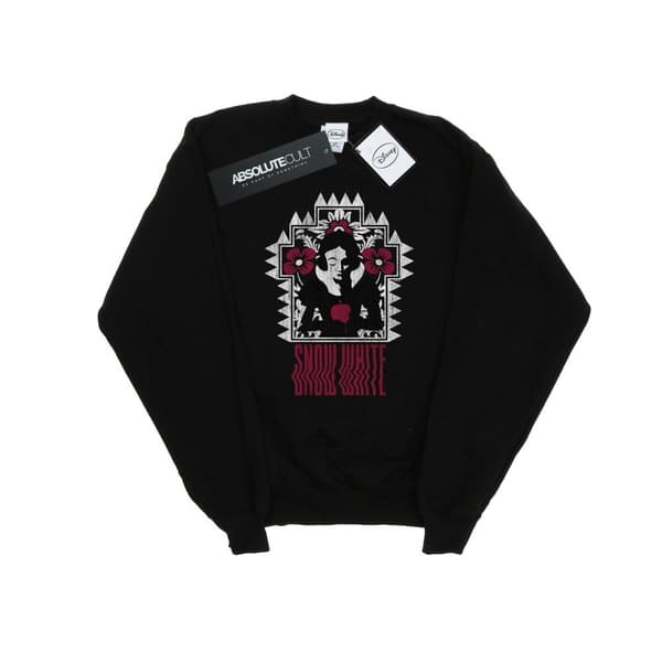 Disney Princess Mens Snow White Warped Sweatshirt Black XXL
