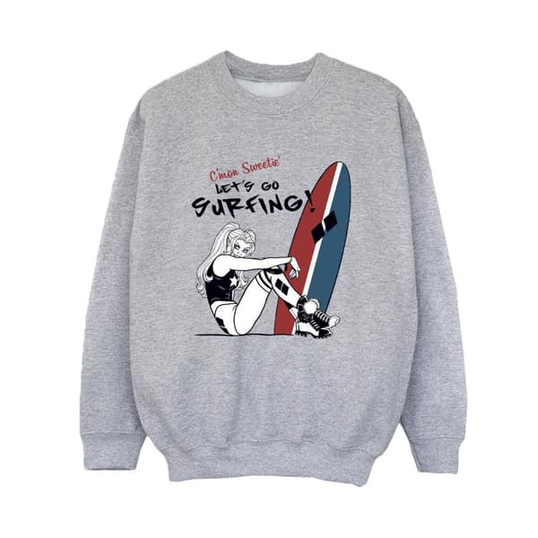 DC Comics Harley Quinn Let´s Go Surfing-tröja för pojkar