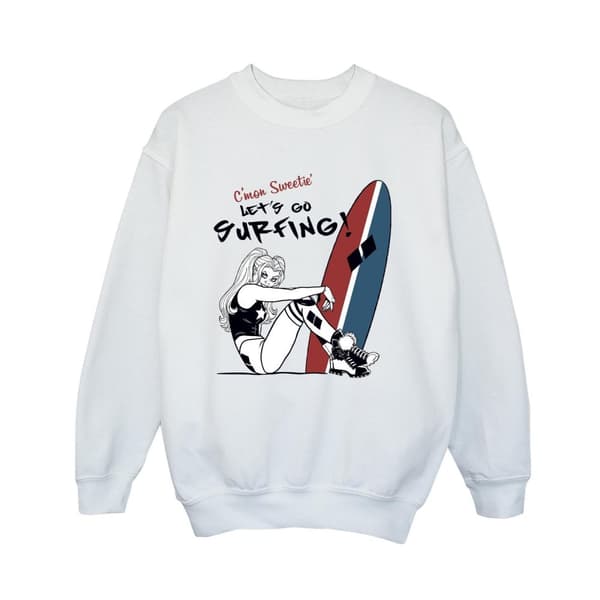 DC Comics Harley Quinn Let´s Go Surfing-tröja för pojkar