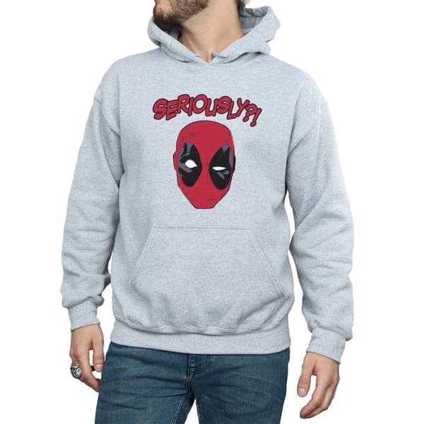 Marvel Mens Deadpool Seriously Hoodie