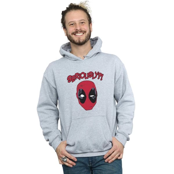 Marvel Mens Deadpool Seriously Hoodie