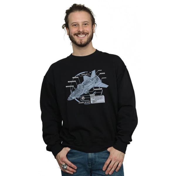 Marvel Herr The Avengers Quinjet Breakdown Sweatshirt