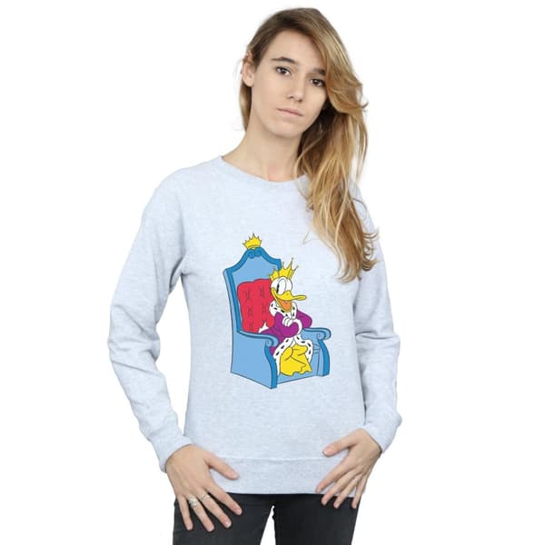 Disney Womens/Ladies Donald Duck King Donald Sweatshirt