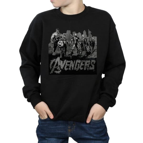 Marvel Boys Avengers Mono Team Art Sweatshirt