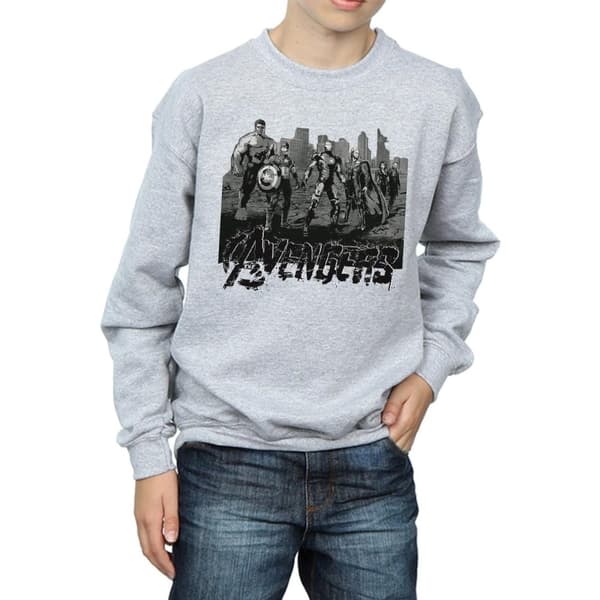 Marvel Boys Avengers Mono Team Art Sweatshirt
