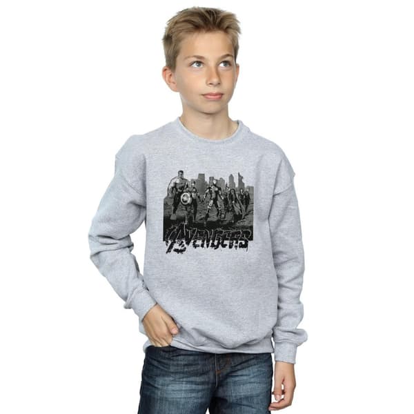 Marvel Boys Avengers Mono Team Art Sweatshirt