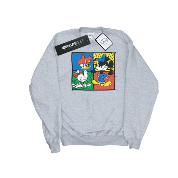 Disney Mens Musse Pigg Kalle Clothes Swap Sweatshirt