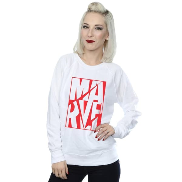 Marvel Womens/Ladies Portrait Logo Sweatshirt