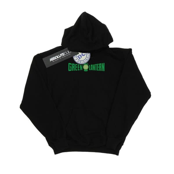 DC Comics Mens Green Lantern Text Logo Hoodie