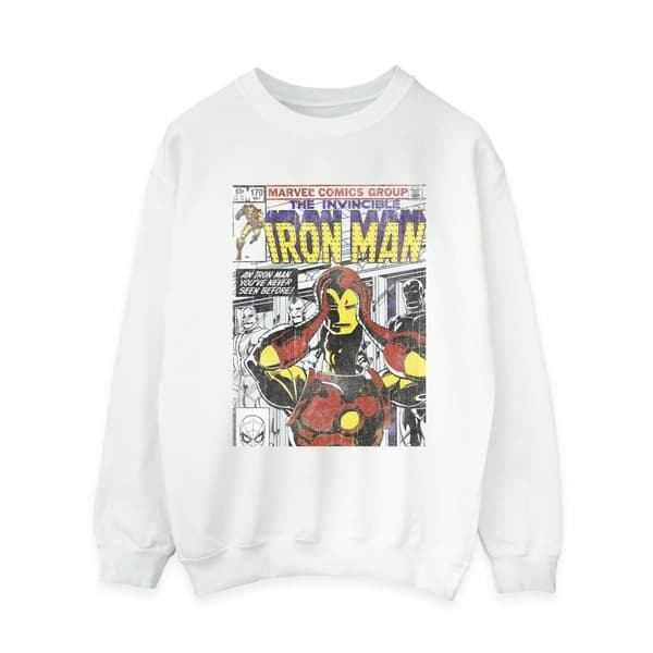 Marvel Dam/Tjej Iron Man Head Gear Off Sweatshirt