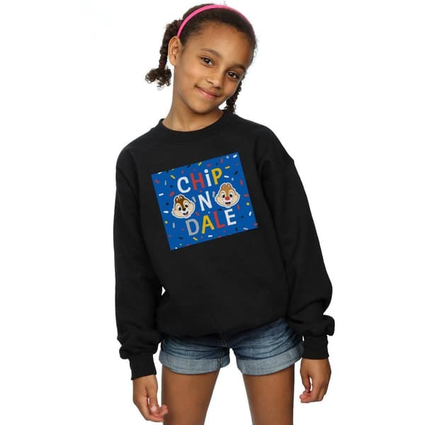 Disney Girls Chip N Dale Blue Frame Sweatshirt