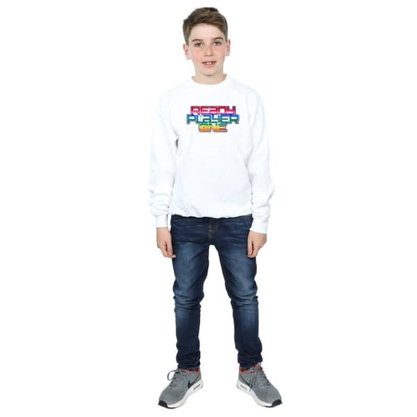 Ready Player One Boys Rainbow Logo Sweatshirt