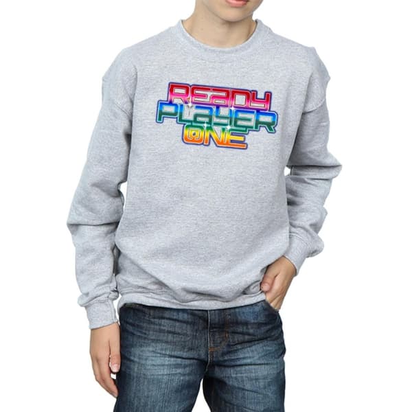 Ready Player One Boys Rainbow Logo Sweatshirt