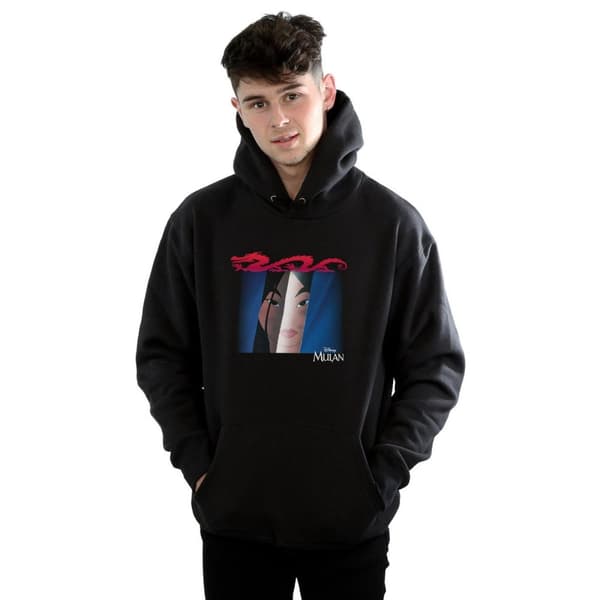 Disney Mens Mulan Face Peep Hoodie