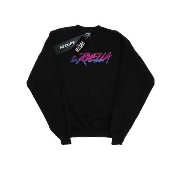 Disney Pojkar Rad Cruella Sweatshirt Black 7-8 Years