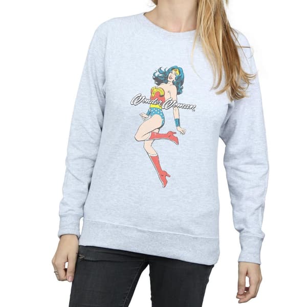 DC Comics Dam/Tjej Wonder Woman Jump Sweatshirt