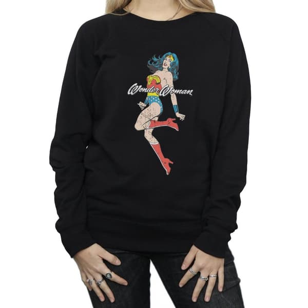 DC Comics Dam/Tjej Wonder Woman Jump Sweatshirt