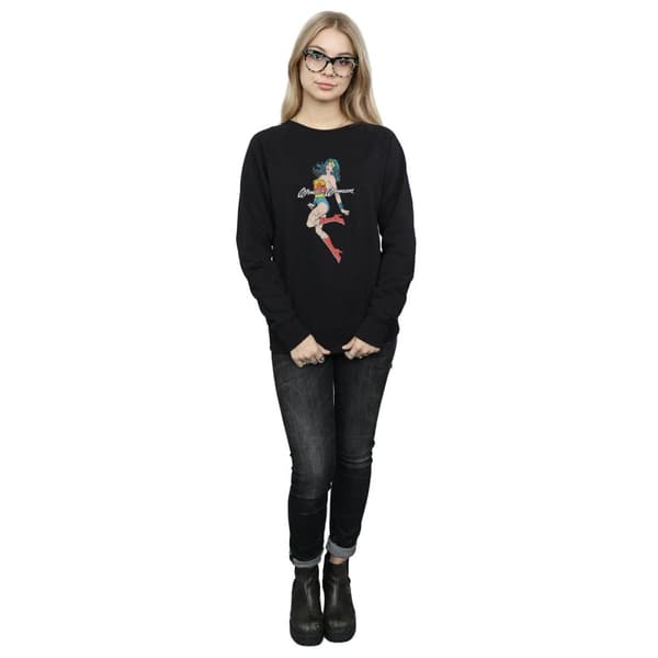 DC Comics Dam/Tjej Wonder Woman Jump Sweatshirt