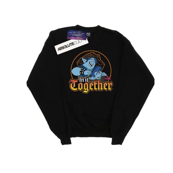 Disney Mens Onward In It Together Sweatshirt Black S