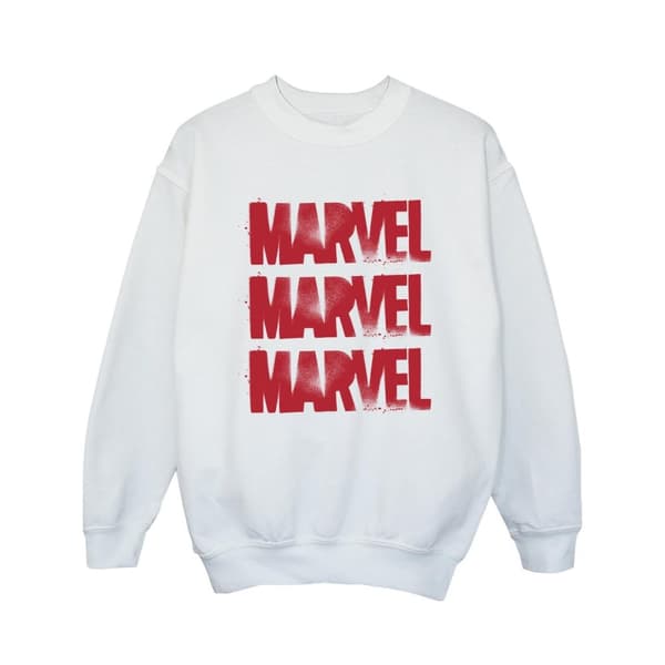 Marvel Röd Spray Logos-tröja för flickor