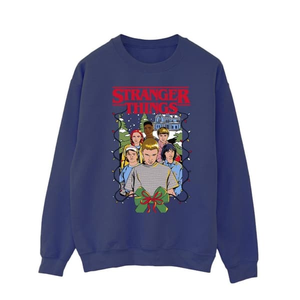 Netflix Mens Stranger Things Christmas Poster Sweatshirt