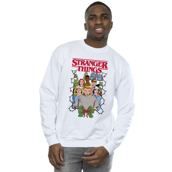 Netflix Mens Stranger Things Christmas Poster Sweatshirt