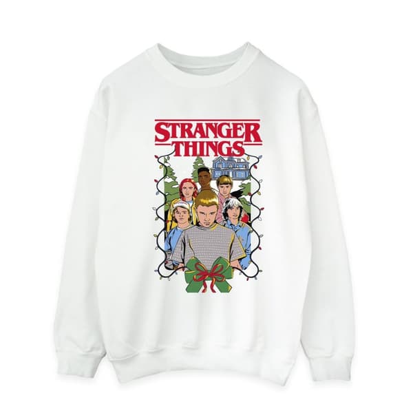 Netflix Mens Stranger Things Christmas Poster Sweatshirt