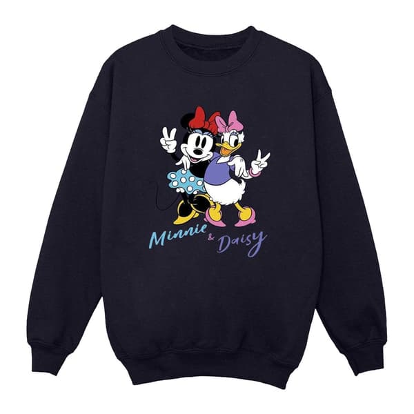 Disney Womens/Ladies Minnie Mouse And Daisy Sweatshirt