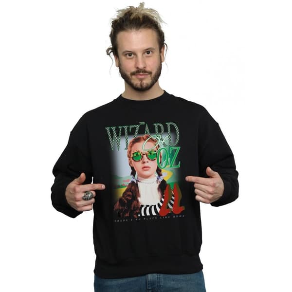 The Wizard Of Oz Mens No Place Checkerboard Sweatshirt