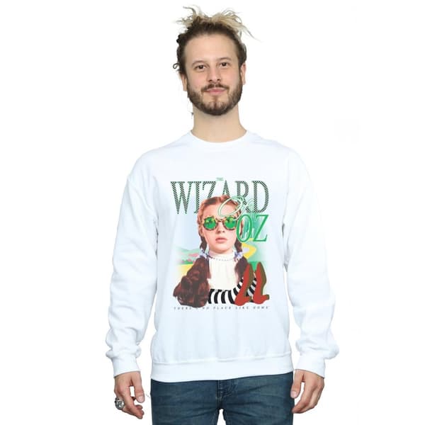 The Wizard Of Oz Mens No Place Checkerboard Sweatshirt