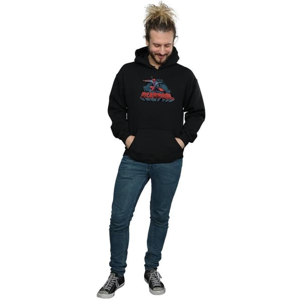 Marvel Mens Deadpool Sword Logo Hoodie