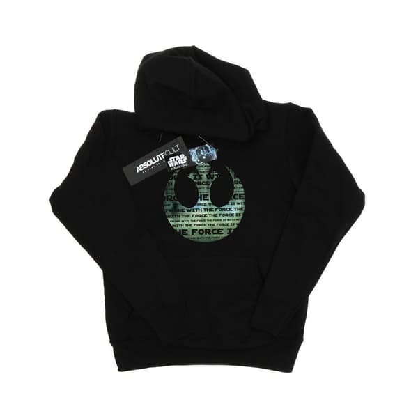 Star Wars Womens/Ladies Rogue One I´m One With The Force Alliance Emblem Green Hoodie