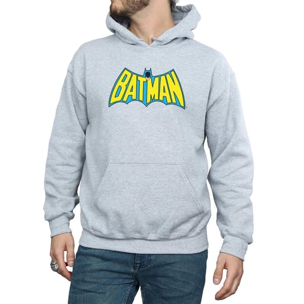 DC Comics Mens Batman Retro Logo Hoodie