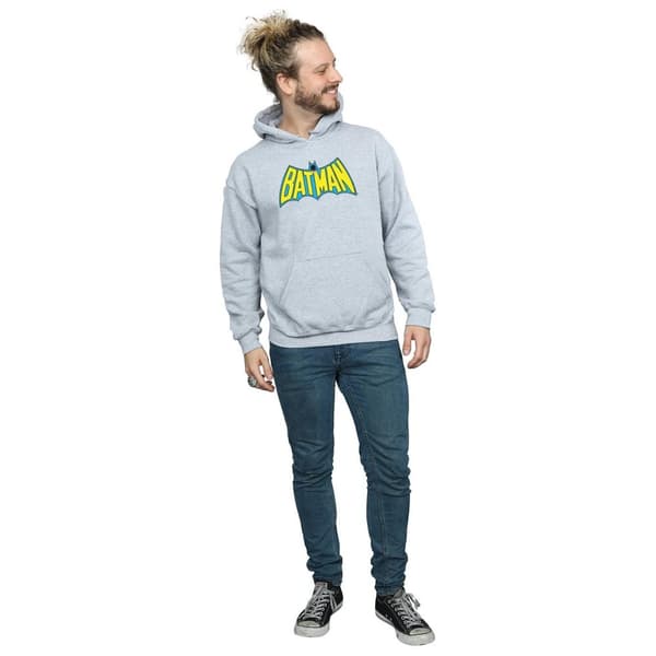 DC Comics Mens Batman Retro Logo Hoodie