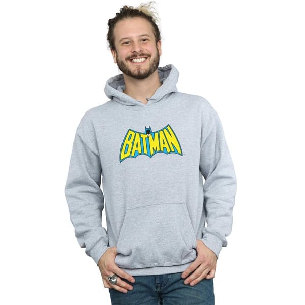 DC Comics Mens Batman Retro Logo Hoodie