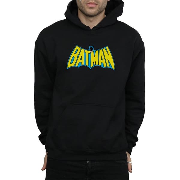 DC Comics Mens Batman Retro Logo Hoodie