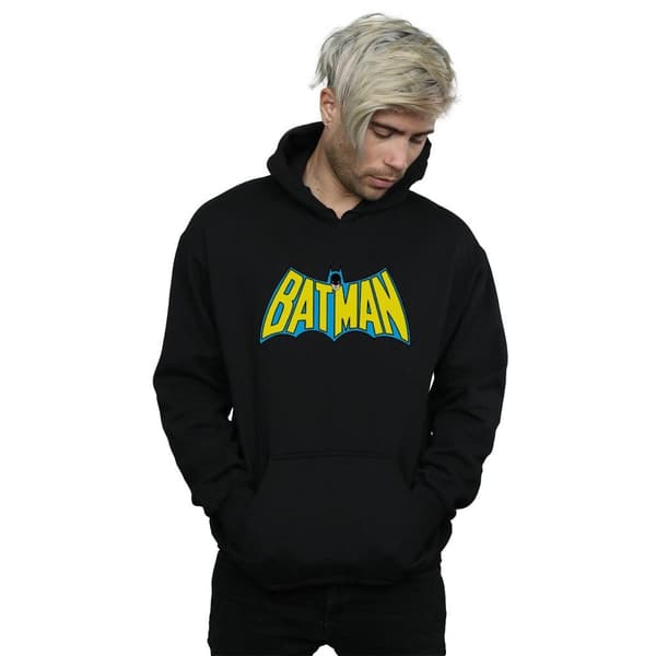 DC Comics Mens Batman Retro Logo Hoodie