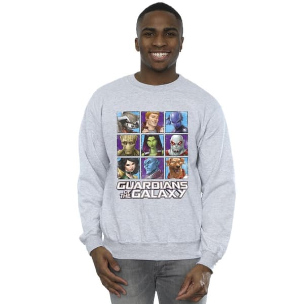 Guardians Of The Galaxy Mens Character Squares Sweatshirt