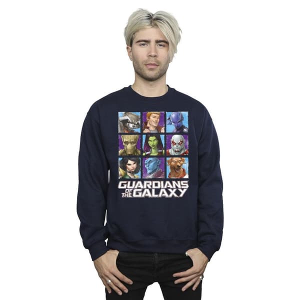 Guardians Of The Galaxy Mens Character Squares Sweatshirt